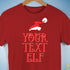 Personalized Elf Family Unisex T-Shirt - Red